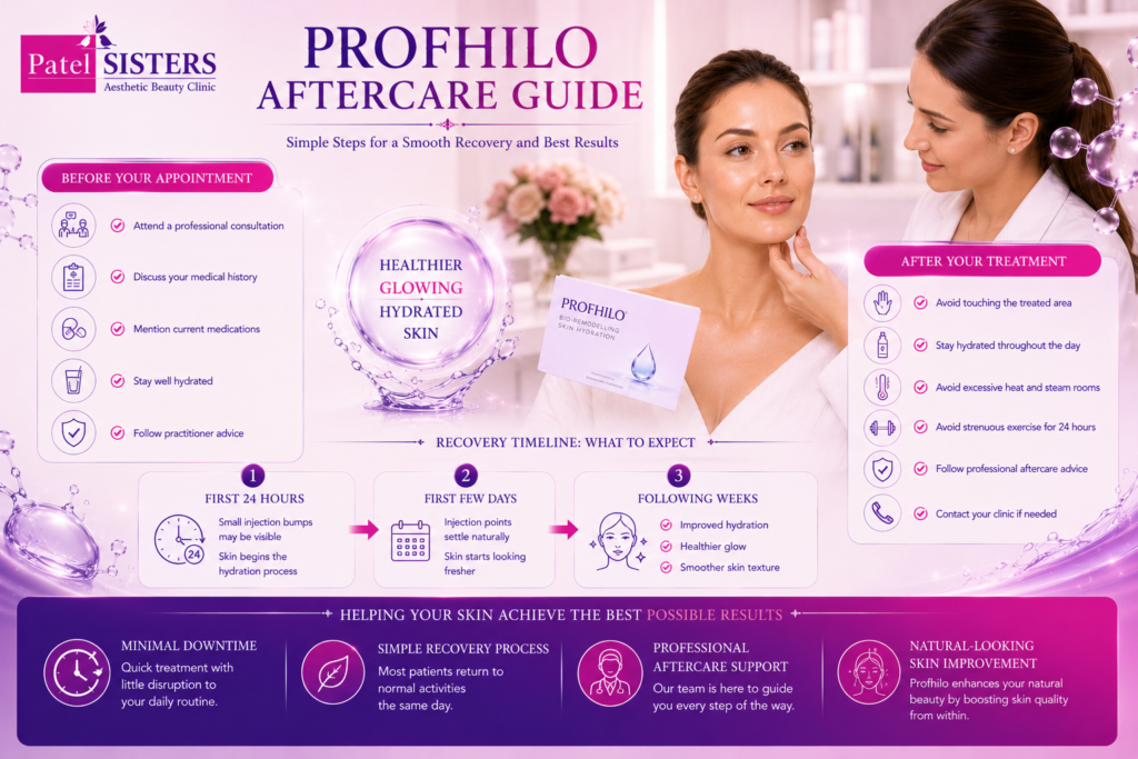 Profhilo treatment aftercare and recovery guidance