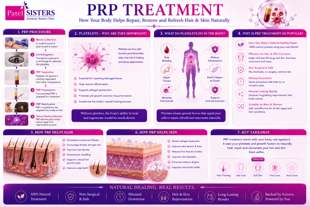 Common hair and skin concerns that may benefit from PRP Treatment