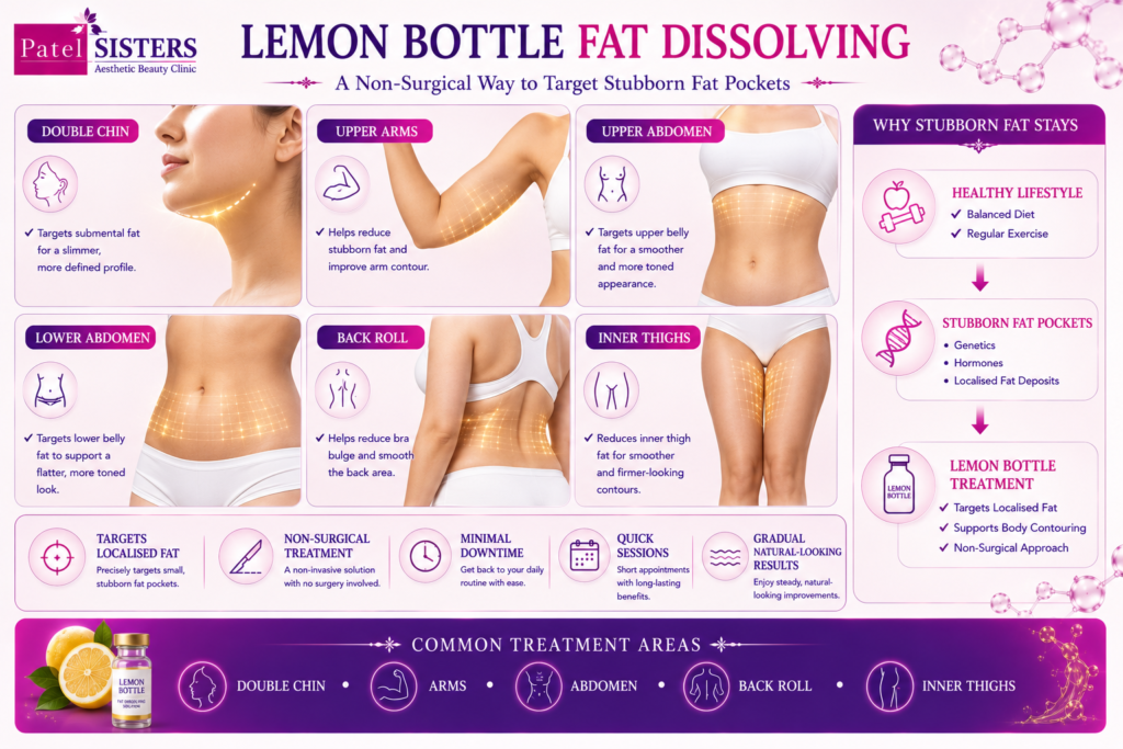 Lemon Bottle Fat Dissolving treatment targeting stubborn fat without surgery