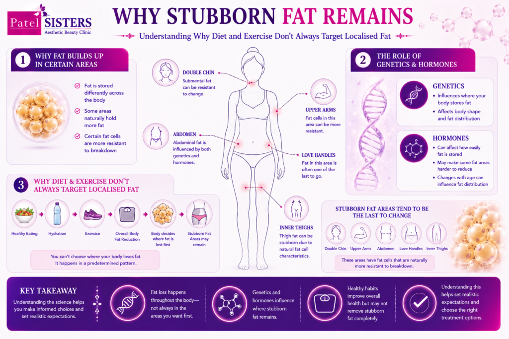 Why stubborn fat remains despite healthy eating and exercise