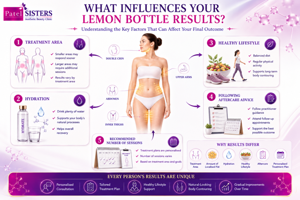 Factors that influence Lemon Bottle fat-dissolving results