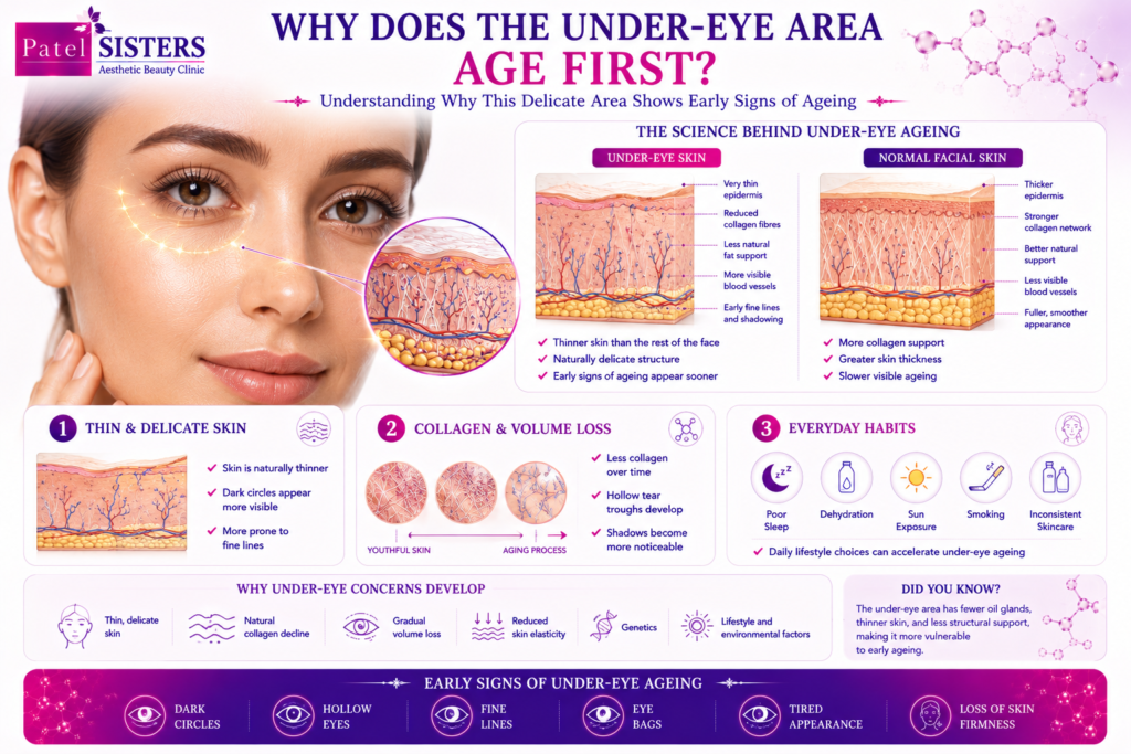 Why the under-eye area shows signs of ageing before the rest of the face