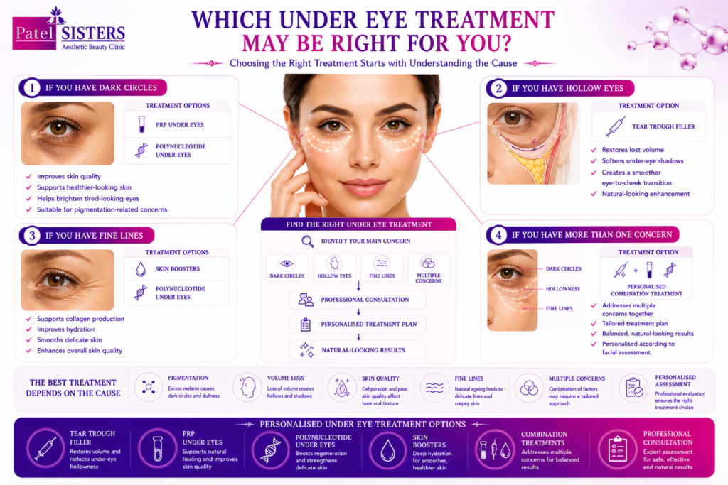 Choosing the right under eye treatment for dark circles, hollow eyes, fine lines, and multiple concerns