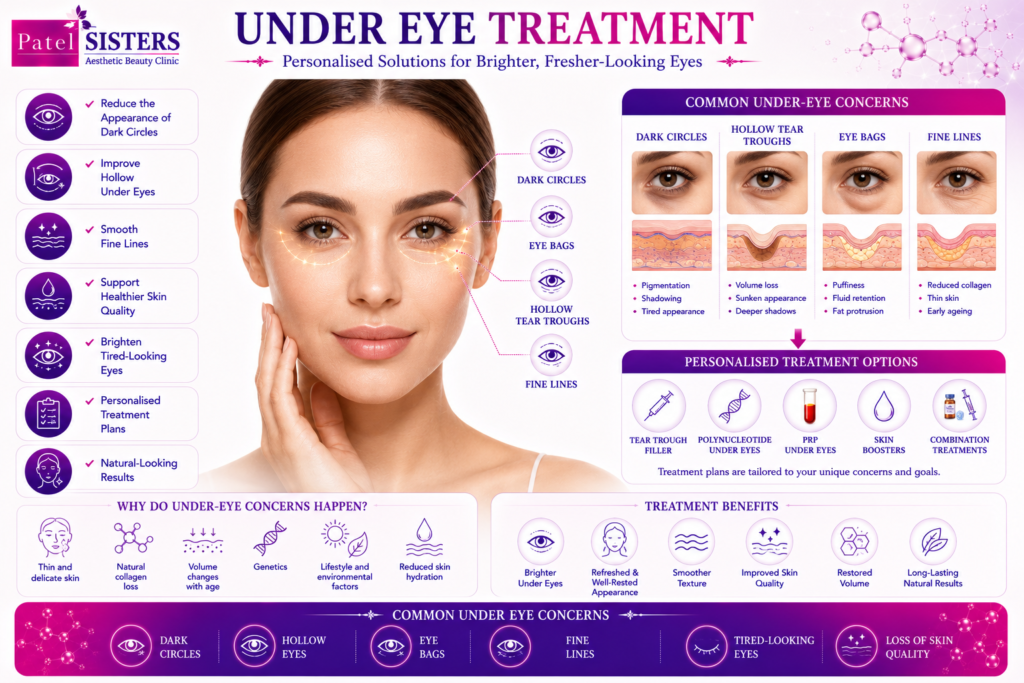 Premium Under Eye Treatment for reducing dark circles, eye bags, and hollow eyes