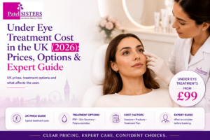Under Eye Treatment Cost in the UK (2026) showing treatment options, UK prices, and key cost factors.