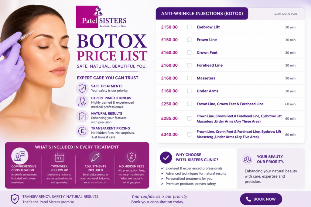 Pricing in Patel Sisters Clinic