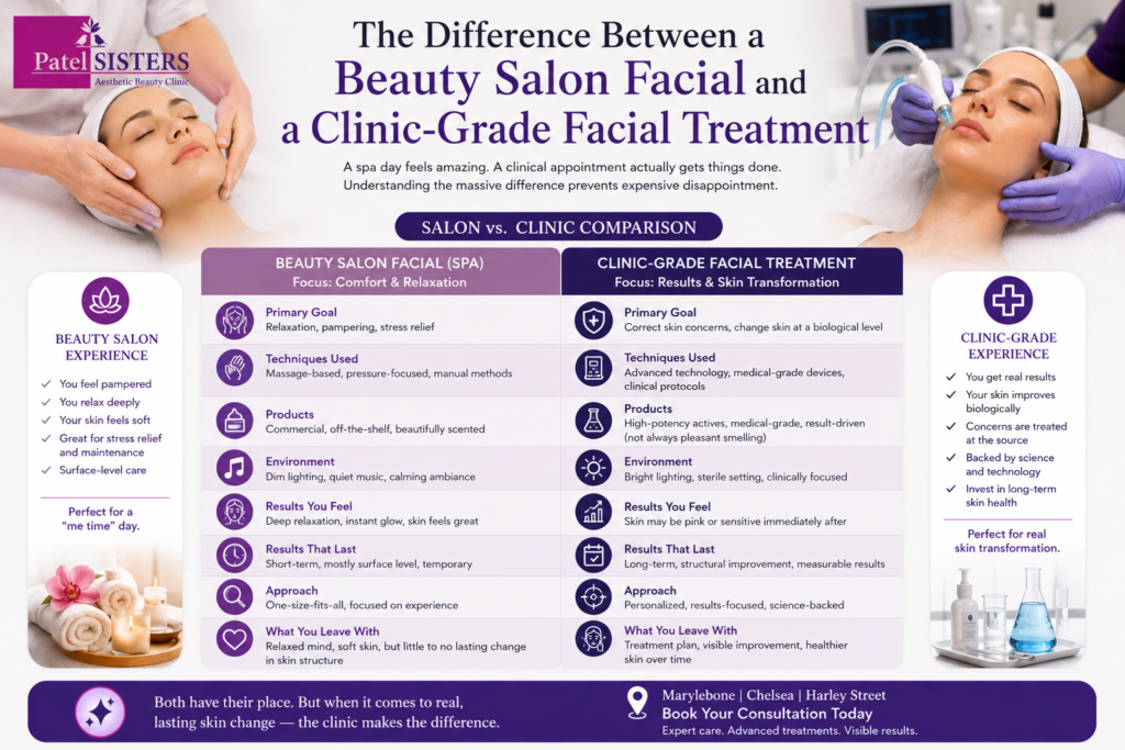 The Difference Between a Beauty Salon Facial and a Clinic-Grade Facial Treatment