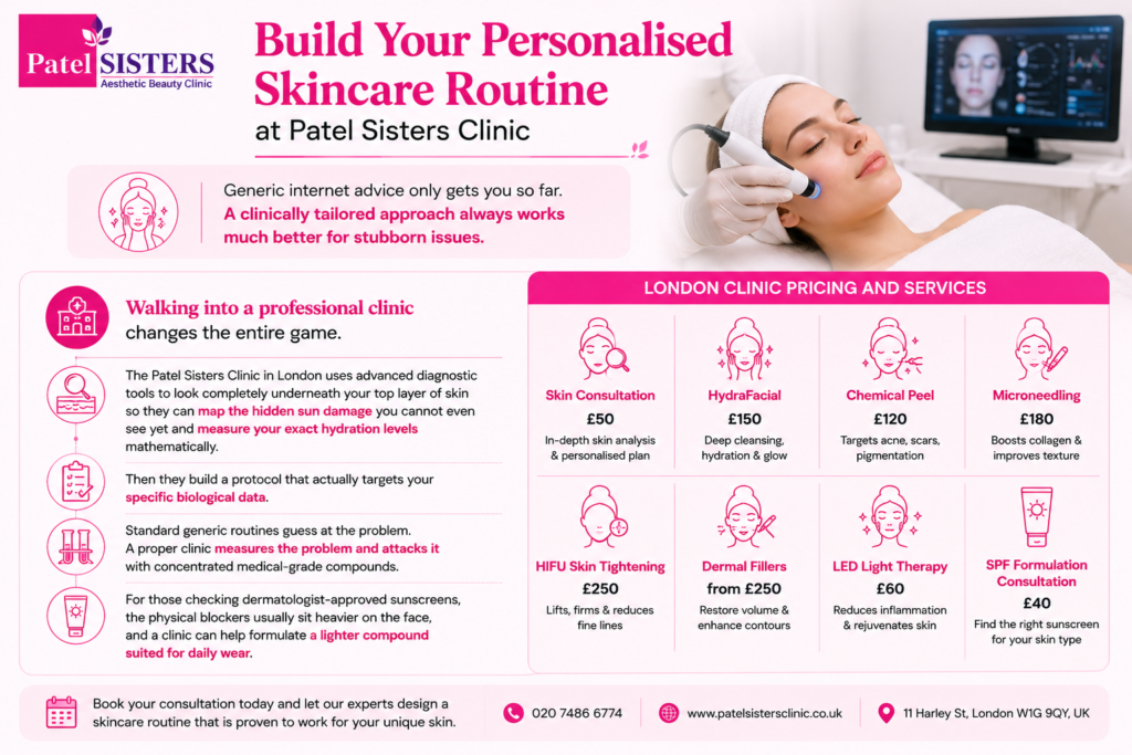 Build Your Personalised Skincare Routine at Patel Sisters Clinic