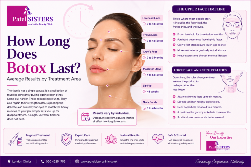 How Long Does Botox Last? Average Results by Treatment Area