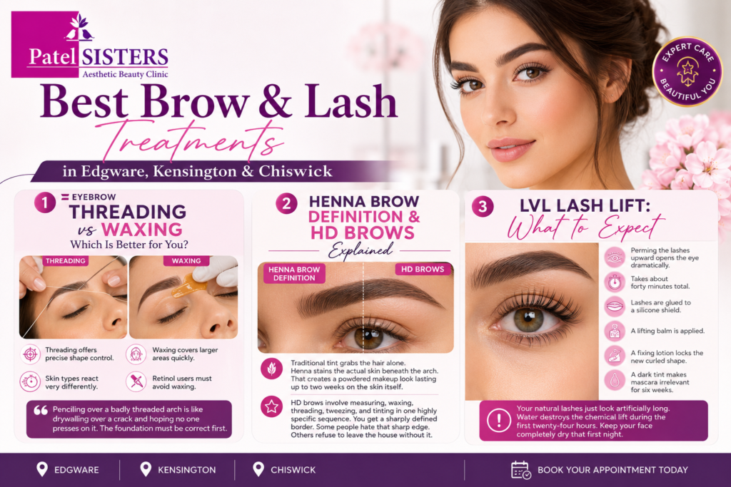 Best Brow & Lash Treatments in Edgware, Kensington & Chiswick